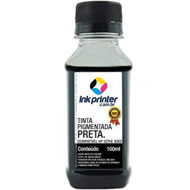 Imagem de Tinta Inkprinter Preta Pigmentada para Recarga de Cartucho de Impressora Hp (100ml)