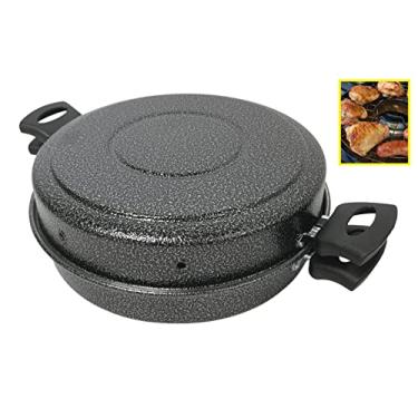 Imagem de Genérico Churrasqueira De Fogão Com Grelha Para Churrasco Pães Grelados