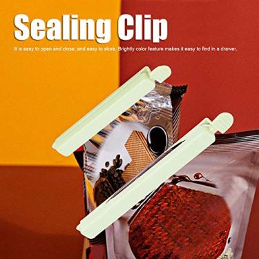 Imagem de 20 peças seladora ferramenta de cozinha, grampo portátil de vedação de alimentos, clipe de vedação para lanches (verde)