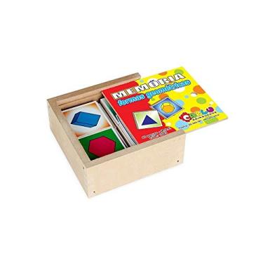 Imagem de Jogo da Memória Formas Geométricas em MDF com 40 Peças 1041 - Carlu