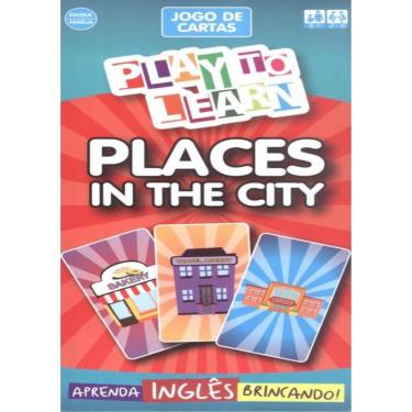 Imagem de Play To Learn - Jogo De Cartas - Places In The City
