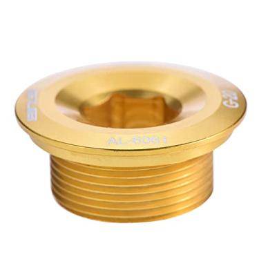 Imagem de parafusos de braço de manivela de cabeça hexagonal de bicicleta,Parafusos de braço de manivela, parafuso de fixação de manivela de liga de alumínio(Gold)