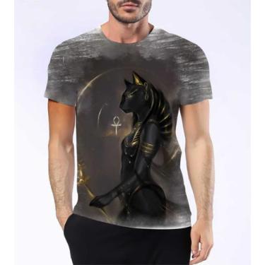 Imagem de Camisa Camiseta Deusa Bastet Gatos Mitologia Egito Gatas 10 - Estilo K