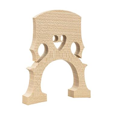 Imagem de simhoa Peças de substituição musicais ponte violoncelo ajustável tamanho 4/4 de madeira envelhecida