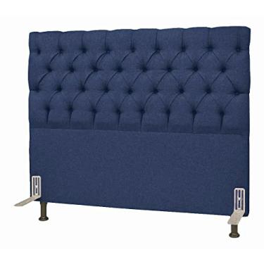 Imagem de Cabeceira Para Cama Box King 1,98 M Lisboa (Suede Azul Marinho)