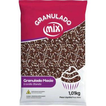 Imagem de Granulado Macio Mesclado Chocolate E Branco 1,01Kg - Mix Brigadeiro