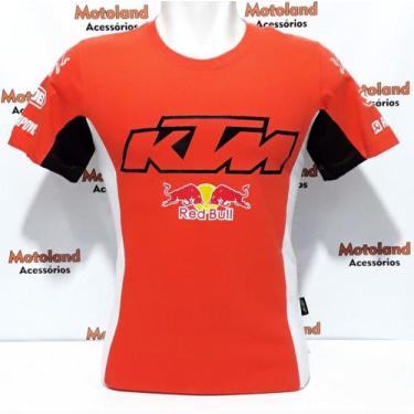Imagem de Camiseta Ktm Red Bull Moto Gp Laranja - All 191