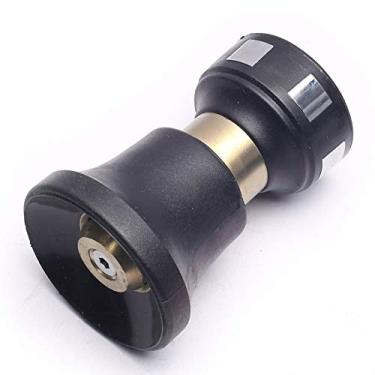 Imagem de Mangueira de jardim Devmo Mangueira de água bico de pressão pulverizador Deluxe sólido de latão fogo estilo mangueira bocal resistente serve para todas as mangueiras de jardim padrão - à prova de vazamento - garantia vitalícia sem complicações