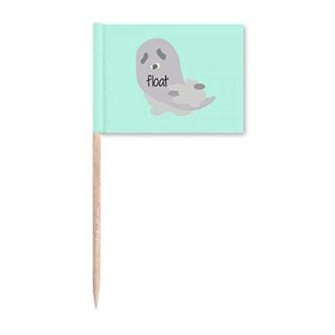 Imagem de Marcador de palito de dente branco branco Art Deco presente moda decoração de festa