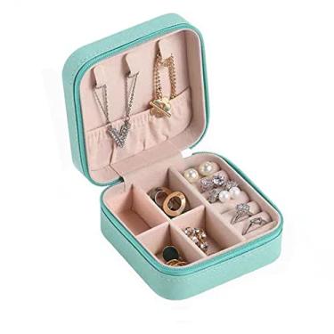 Imagem de Qudai Caixa de joias Caixa de armazenamento de joias Organizador de couro PU para colar Brinco Anéis Pulseira Ear Studs