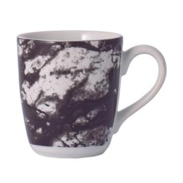 Imagem de Caneca 225ml Porcelana Schmidt - Dec. Ônix Negro 2394