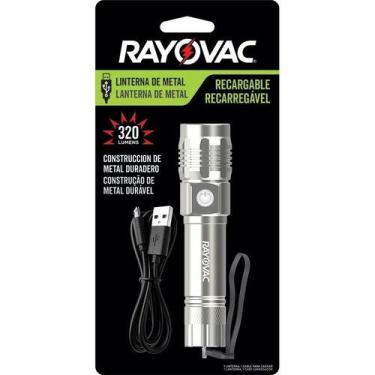 Imagem de Lanterna De Metal Recarregável Metal Usb (320 Lumens) Pequena - Rayova