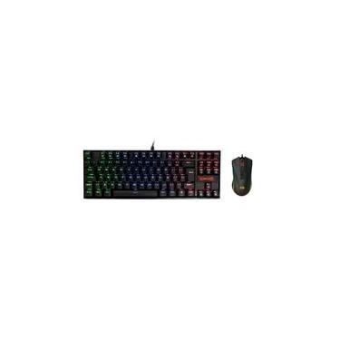 Kit Gamer Redragon Teclado Mecanico K551 Mouse Gamer M711-FPS Mousepad  Gamer Extra Grande