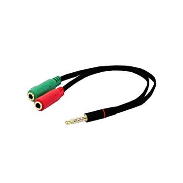 Imagem de Cabo adaptador de Áudio Headset P2 X P3 (2 - P2 Fêmea x 01 - P3 Macho) P/ PS4 Xbox One PC Notebook Smartphone