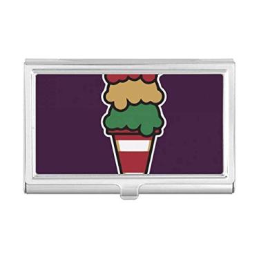 Imagem de Carteira com porta-cartões de visita com três camadas sabor de sorvete doce