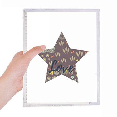 Imagem de Caderno de pintura de plantas de feijão Mung com folhas soltas e diário recarregável