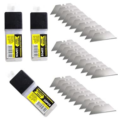 Imagem de Kit 30 Lâminas Estilete Trapezoidal Refil Profissional