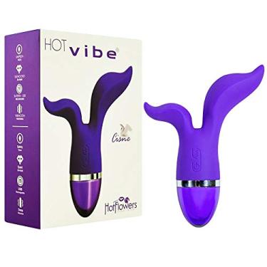 Imagem de Vibrador duplo Hot Vibe Cisne 12 Vibrações Hot Flowers - Sex shop