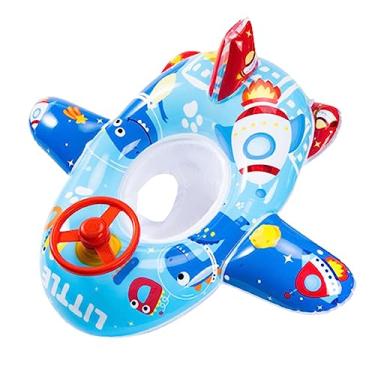 Imagem de predolo Bóia inflável infantil infantil flutuante pvc para natação de verão barco flutuante para surfar anéis de assento flutuante para meninas de 1 a