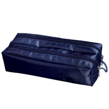 Imagem de Estojo Escolar Duplo - 22x5 Cm - Básico - Azul - DAC