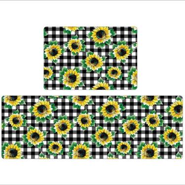 Imagem de Kit Tapete de Cozinha Emborrachado 2 peças