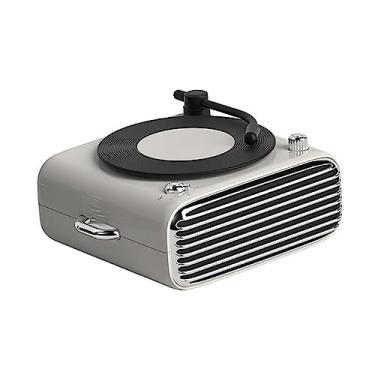 Imagem de Toca-discos de Vinil Sem Fio Alto-falante Retrô Áudio Estéreo Mini Tvictrola Leitor de Música Portátil para Gravação Som Surround Gramofone TF Card Play,White,130 * 118 * 60CM