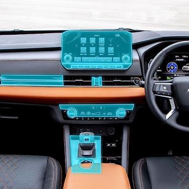Imagem de ZIRIA Película protetora da tela de navegação do console central do interior do carro, para mitsubishi outlander 2022-2023 acessórios