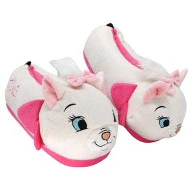 Imagem de Gata Marie Pantufa 3D Calçado Cosplay Adulto Oficial Os Aristogatos Disney Tamanho:P: (33/34 / 35);Cor:Rosa