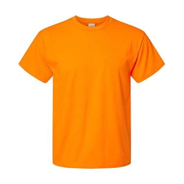 Imagem de Hanes Camiseta sem etiqueta de 173 g (5250T), Laranja de segurança, P