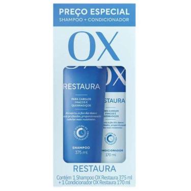 Imagem de Ox Cosmeticos Restaura Kit  Shampoo 375ml + Condicionador 170ml
