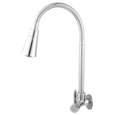 Imagem de TORNEIRA 13D1 FULL C-70 FIT GOURMET PAREDE FLEXÍVEL DOIS JATOS PARA COZINHA, CHURRASQUEIRA OU ÁREA EXTERNA EM METAL CROMADO BRILHANTE