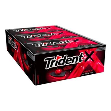 Imagem de Chiclete Trident X Senses Cereja Ice C/ 21unid 168g