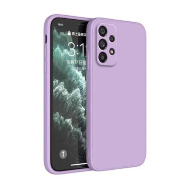 Imagem de Capa de silicone fosco para Samsung Galaxy A13 A23 A33 A53 A14 A24 A54 A73 A04S A12 A22 A32 A42 A52 A52S A72 5G Soft Cases Fundas, Roxo, Para A04S
