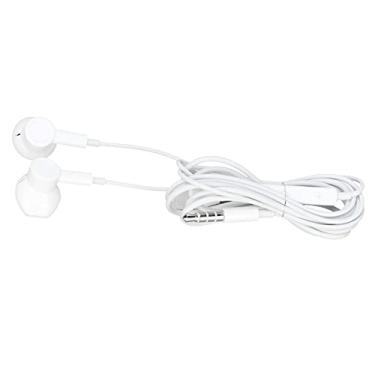 Imagem de Fones De Ouvido Com Fio, Fones De Ouvido Para Jogos Fones De Ouvido Plug-in Fones De Ouvido Para PC Fones De Ouvido De 3,5 Mm Com Controle De Volume Para Telefones Android(Branco)