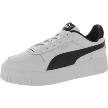 Imagem de Puma Tênis feminino Carina Street, branco-preto e prata, 39