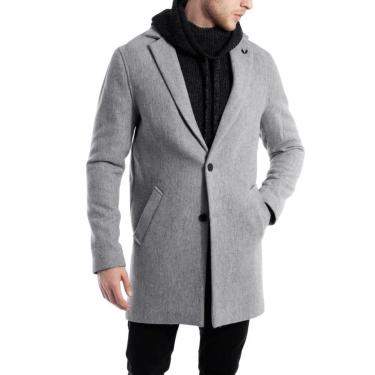 Imagem de Casaco Masculino Spirito Santo Sobretudo Shelb Cinza Médio - 116013-Masculino