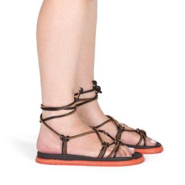 Imagem de Sandália Footz de Amarrar na Perna Papete Super Confortável Feminino-Feminino