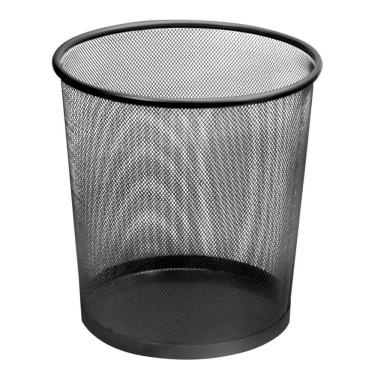 Imagem de Lixeira Telada De Metal 10-12,5 Litros Preta
