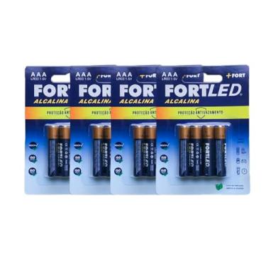 Imagem de Pilha Alcalina AAA de Alta Performance 16 Unidades - FORTLED