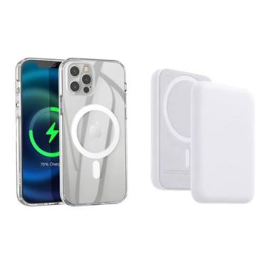 Imagem de Bateria Magsafe Portátil E Capa Case Magsafe Magnetica Compativel iPho