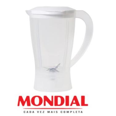 Imagem de Copo PP com Tampa Branca do Liquidificador Mondial NL-26, L-03, L-12 e