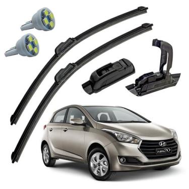 Imagem de Palheta Limpador Parabrisa Hyundai HB20 + Pingo T10 - Tiger Auto