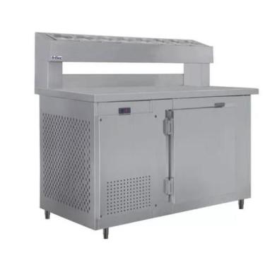 Imagem de Balcão Serviço C/ Condimentador 1,50m Frilux Rf037 355 Litros, 110V