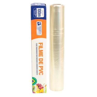Imagem de Kit 25 Rolo Bobina Plastico De Filme Pvc 28cm X 100 Metros - TAMAROZZI