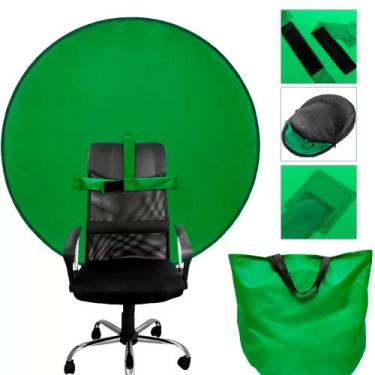 Imagem de Tela Verde Chroma Key Portátil Tela Verde 142cm Fundo Fotográfico para