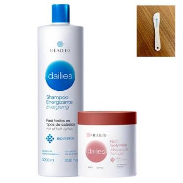 Imagem de Head.ID Dailies Shampoo 1000ml Mask Nutri 500ml +Espátula