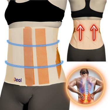 Imagem de Colete Cinta Lombar Putti Alto Flexível Ortopédico Costas