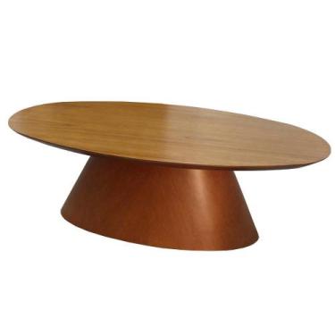 Imagem de Mesa de Centro Baeza Tampo Cinamomo e Base Champagne - 74824 - Sun Hou