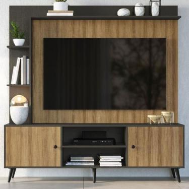 Imagem de Estante para TV Até 50 Polegadas 2 Portas Montana/Grafite 2040 - Quidi