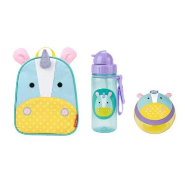 Imagem de Kit Passeio com Mini Mochila Infantil Zoo Unicórnio Skip Hop